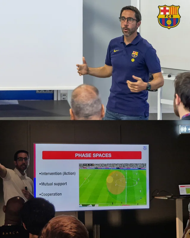Vorträge und fußballfachliche Weiterbildung in Barcelona