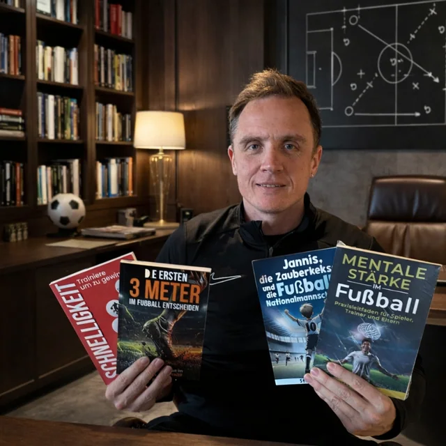 Stefan Kehrer präsentiert seine Bücher über Schnelligkeit, die ersten drei Meter und mentale Stärke im Fußball